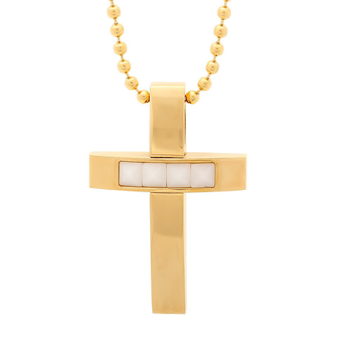 18 KT Gold Plated Cross Pendant