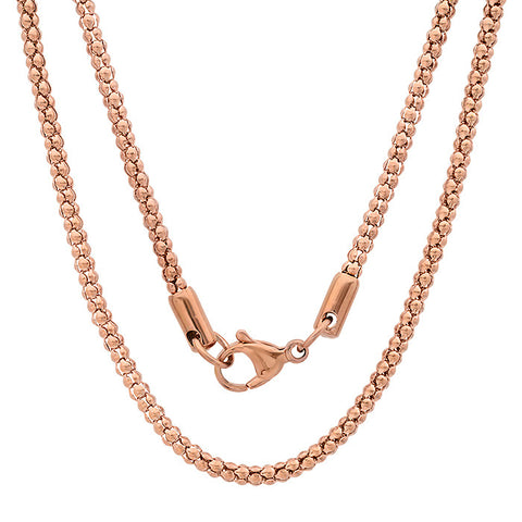 Women's Stainless Steel Necklace in 18 KT Gold Plated