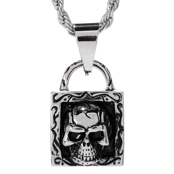 Skull Padlock Pendant