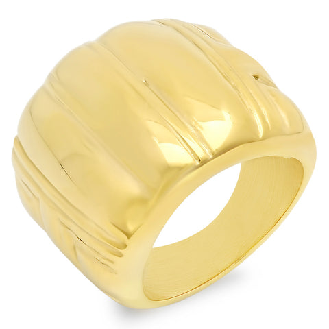 18kt Gold Plated Stainless Steel Ring