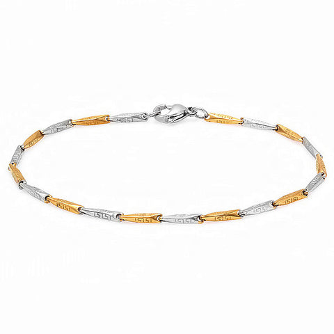Men's Link Bracelet 18kt Gold/Silver Plated