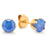 Stainless Steel Galaxy Cubic Zirconia Stud Earrings