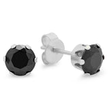 Stainless Steel Galaxy Cubic Zirconia Stud Earrings