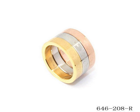 Set of 3 Stackable Prayer Ring in Portuguese