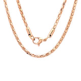 Ladies 18 KT Rose Gold Plated 16" Popcorn Chain