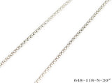 Unisex 30" CLASSICAL STAINLESS STEEL POPCORN NECKLACE
