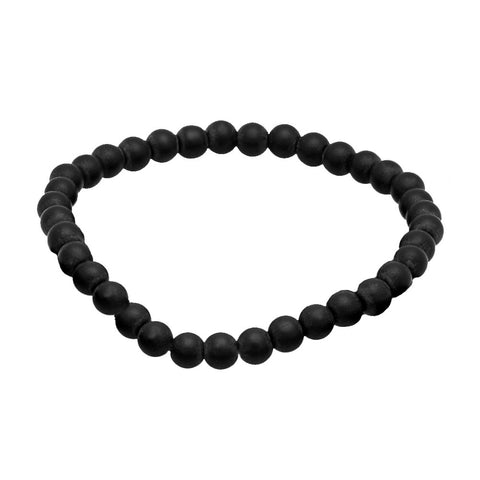 Men's Black Lava Beaded Bracelet