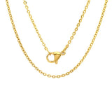 Women's 18" 18 CT GOLD PLATED BASIC CHAIN
