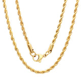 Women's Stainless Steel Necklace in 16 KT Gold Plated