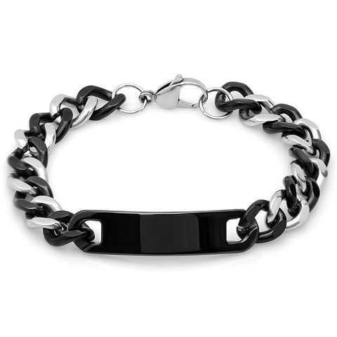 Men's Two-Tone Bracelet w/ID Tag