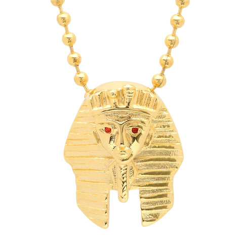 Men's 18kt Gold Plated Stainless Steel Pharaoh Pendant