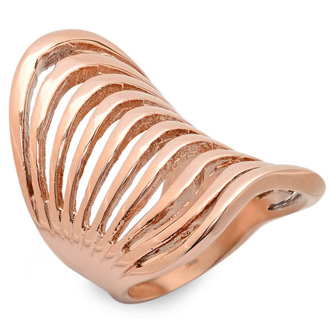 Ladies 18 KT Rose Gold Plated Ring