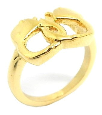 Ladies 18 Kt Gold Plated Handcuff Ring