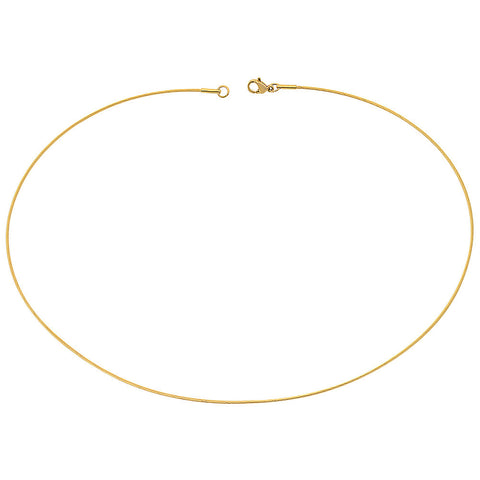 18kt Gold Plated Stainless Steel 17" Basic Chain